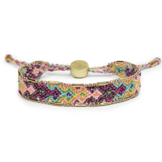 Bali Metallic Friendship Bracelet - Bloom Violet