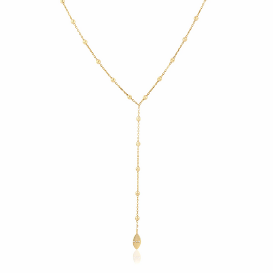 Yaeli Ball Chain Lariat Necklace