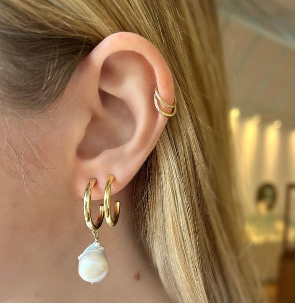 Pearl Baroque Dangle Earrings