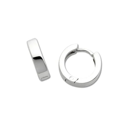 Thin Square Snap Hoop Huggies
