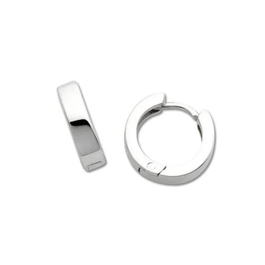 Thin Square Snap Hoop Huggies