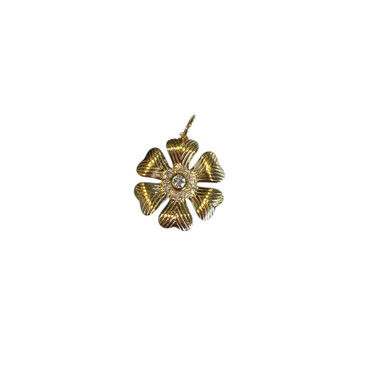 Gold Flower Pendant