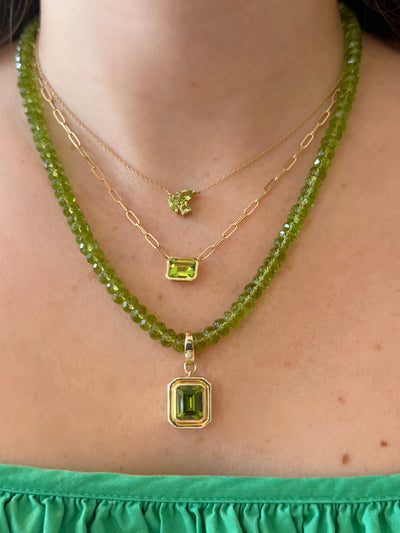 Peridot Beaded Necklace
