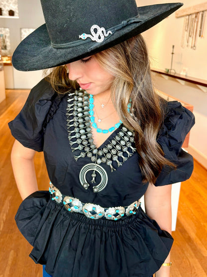 Turquoise Snake Hat Pin