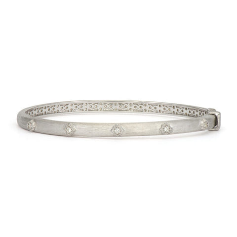 Sterling Silver Thin Star Bangle