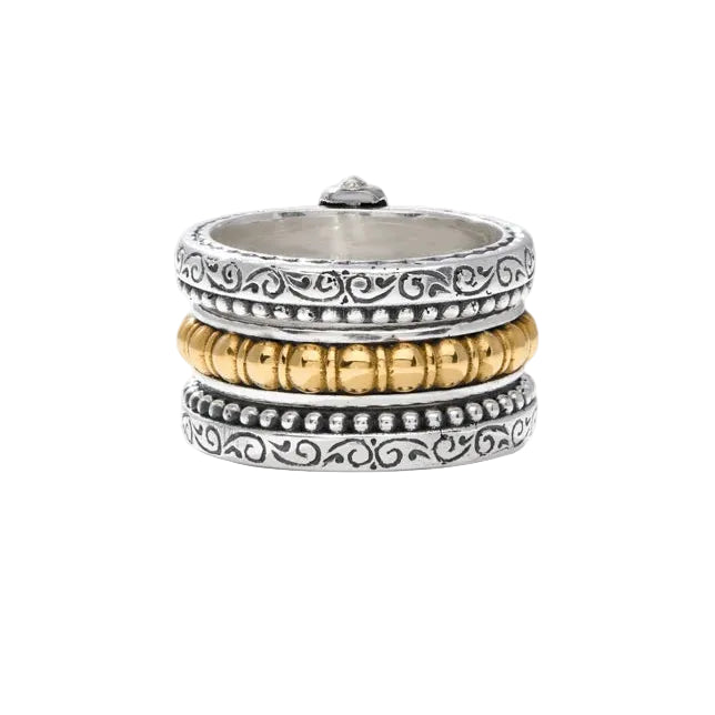Lyre Mixed Metal Ring