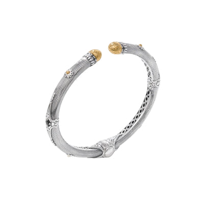 Dawn Coastline Black Diamond Hinged Bracelet