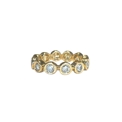 Lab Diamond Bezel Anniversary Band