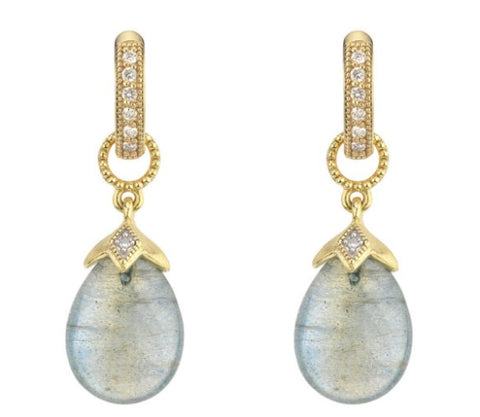 Lisse Pear Shape Briolette Earring Charms