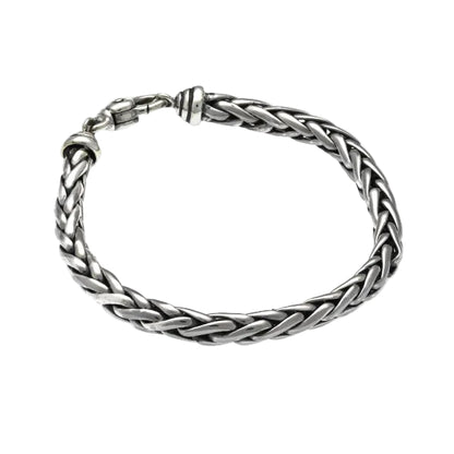 Men's Sterling Silver Wheat Chain Bracelet