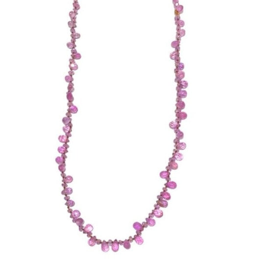 20" Pink Sapphire Necklace