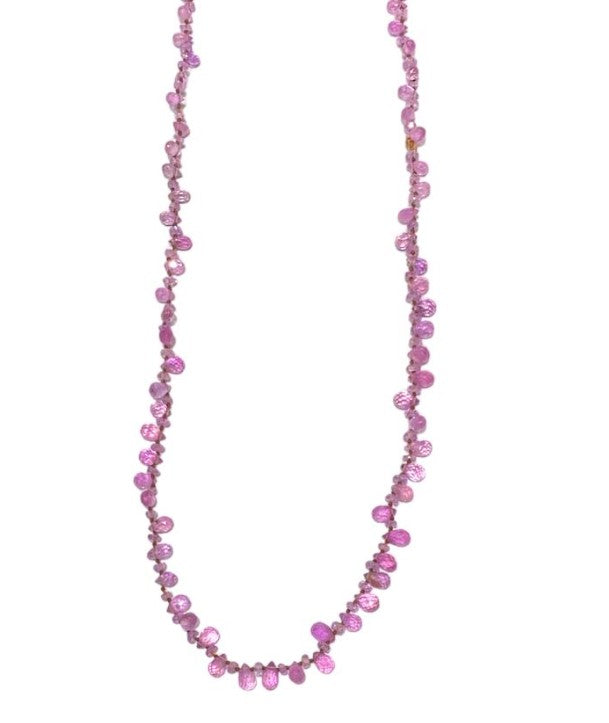 16" Pink Sapphire Necklace