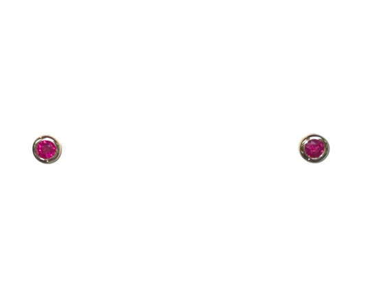 Ruby Studs Gold