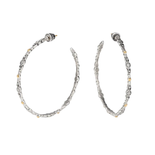 Large Dotted Hoops