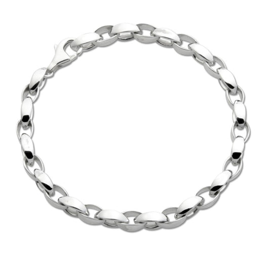 Sterling Silver Silken Link Chain Bracelet