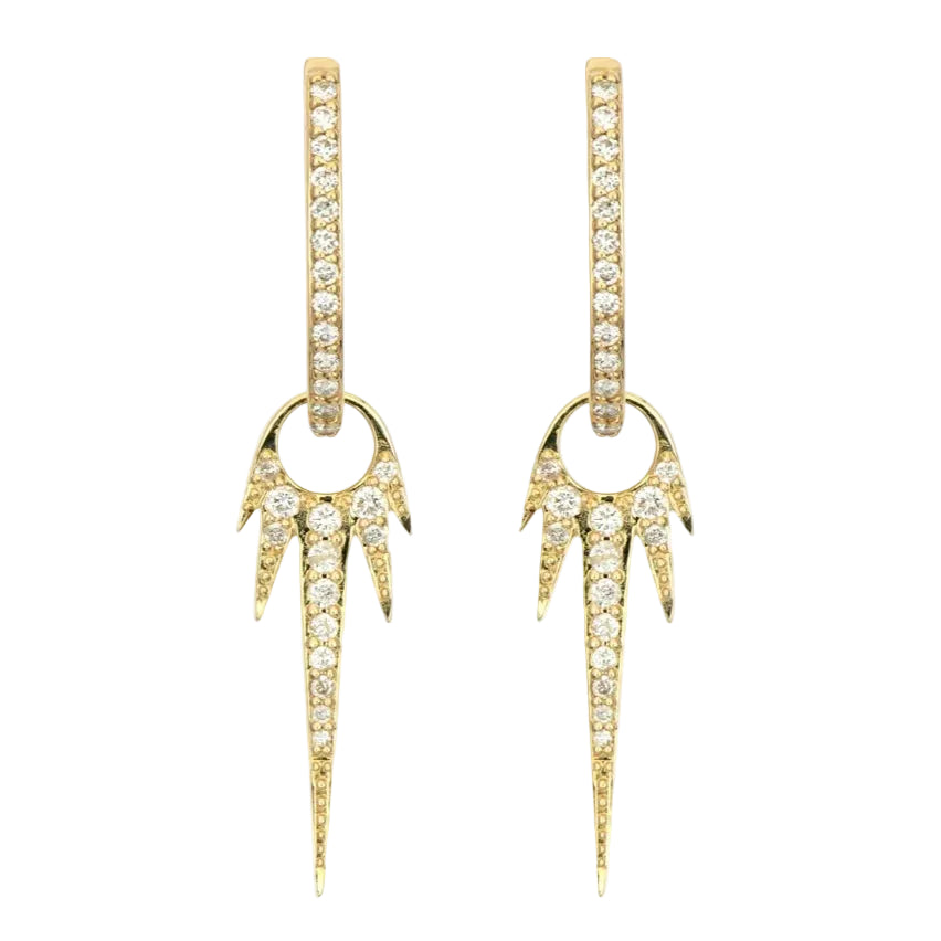 Long Love Starburst Earring Charms