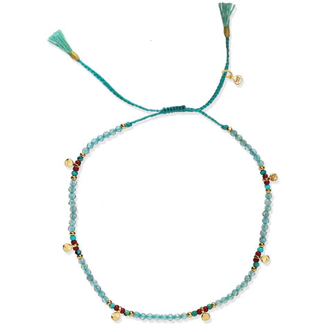 Sea Foam Beaded Bracelet