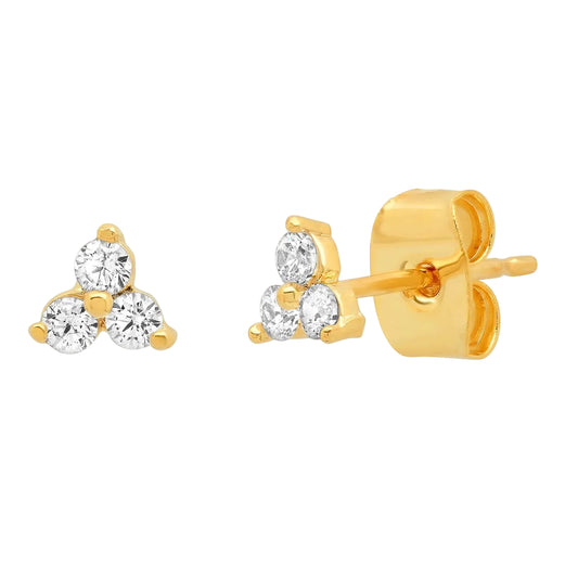 Trinity CZ Cluster Studs