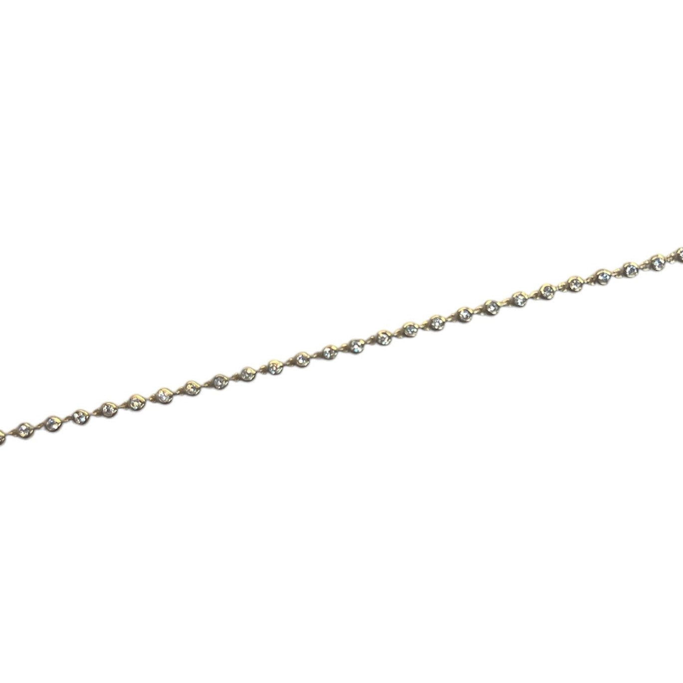 Gold Bezeled Tennis Bracelet
