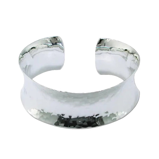 Concave Textured Cuff Bracelet