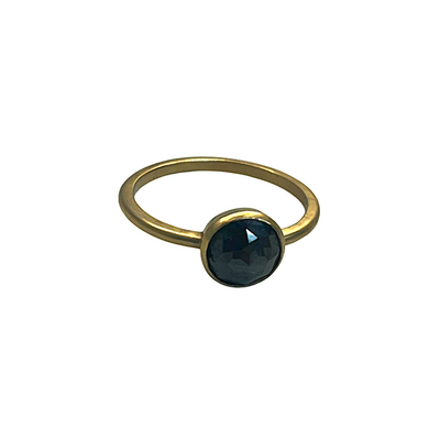 Rose Cut Black Diamond Ring