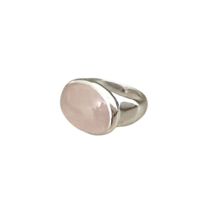 Sterling Silver Rose Quartz Ring