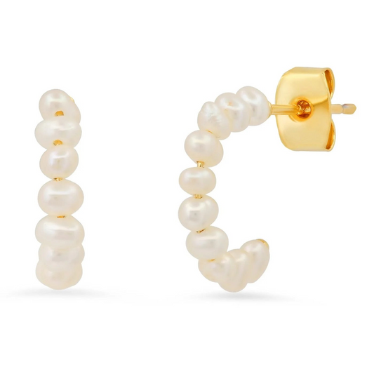 Freshwater Pearl Post Huggies