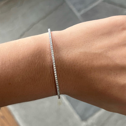 White Gold Diamond Flex Bracelet