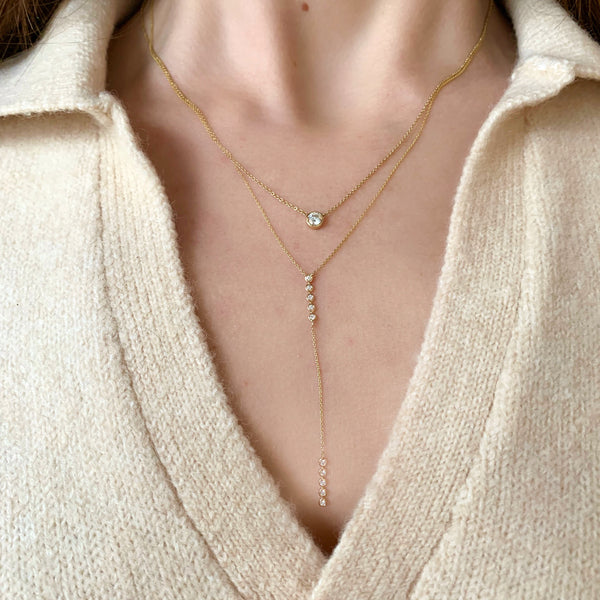 Diamond Solitaire Necklace