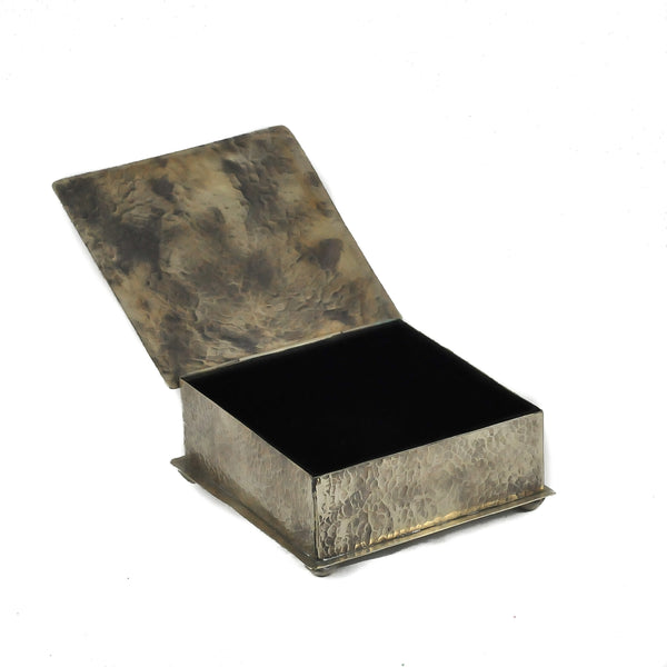 Square Stamped Turquoise Box