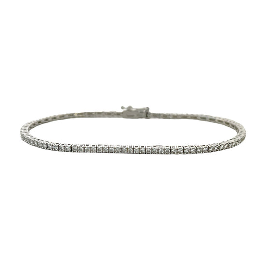 1.33 ctw White Gold Diamond Tennis Bracelet