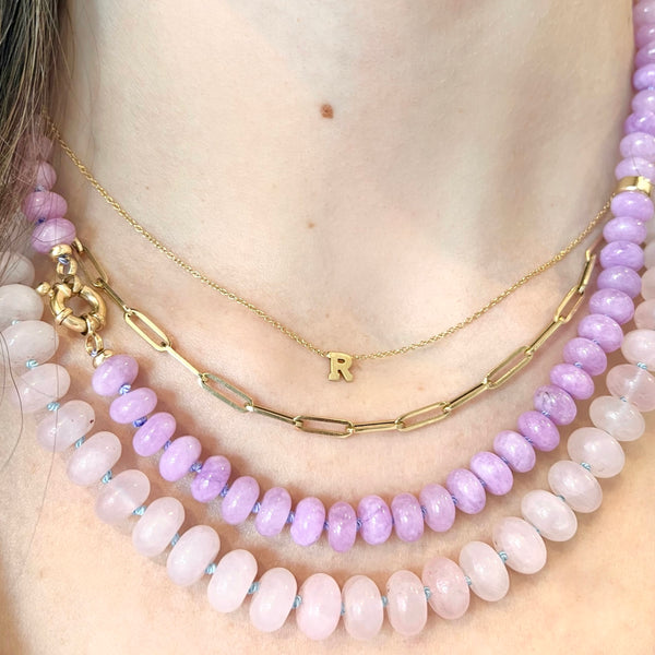 Rose Quartz Knotted Necklace