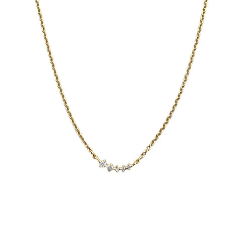 Mini Graduated Diamond Necklace