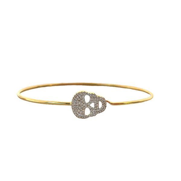 Diamond Skull Wire Hook Bracelet
