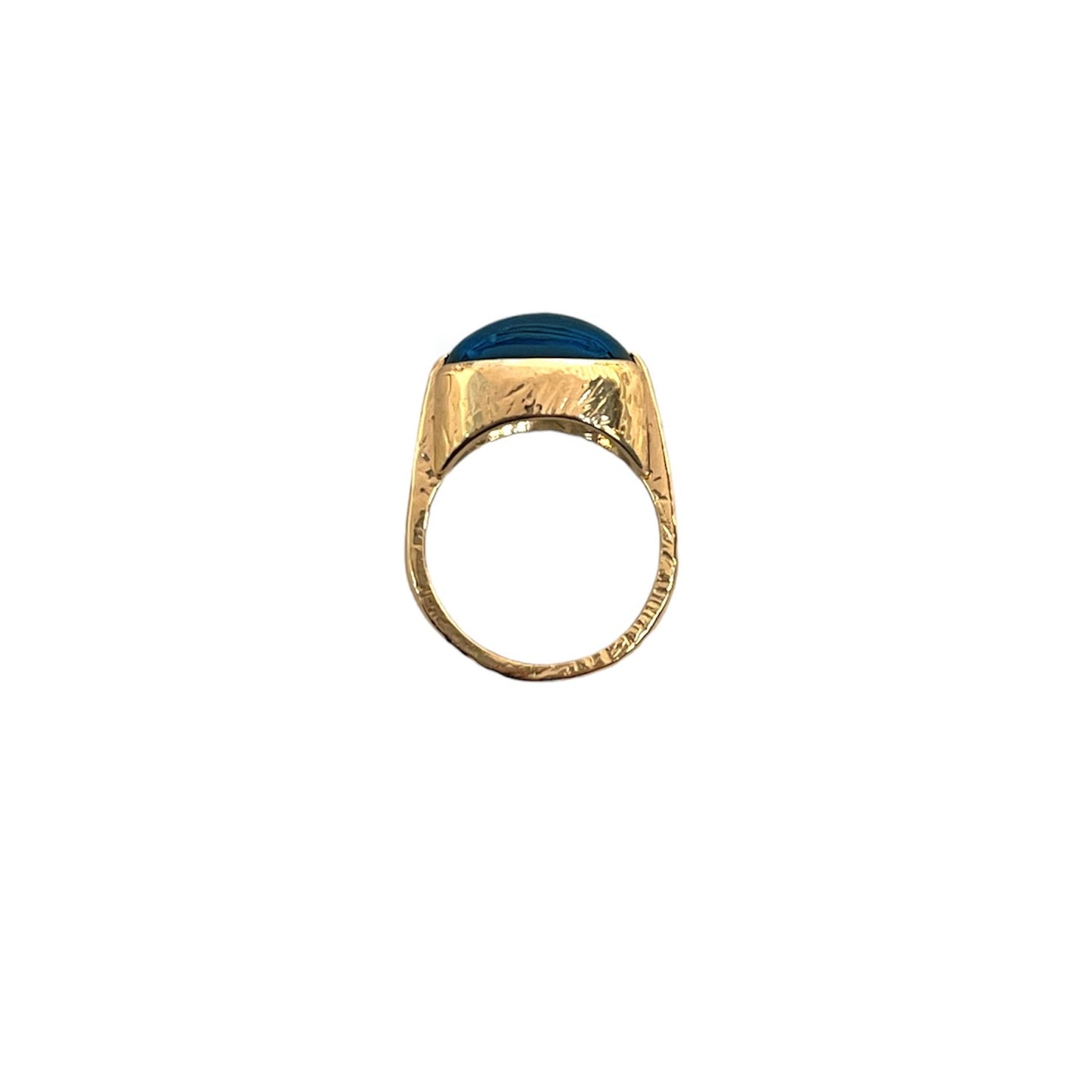 Cabochon London Blue Topaz Ring