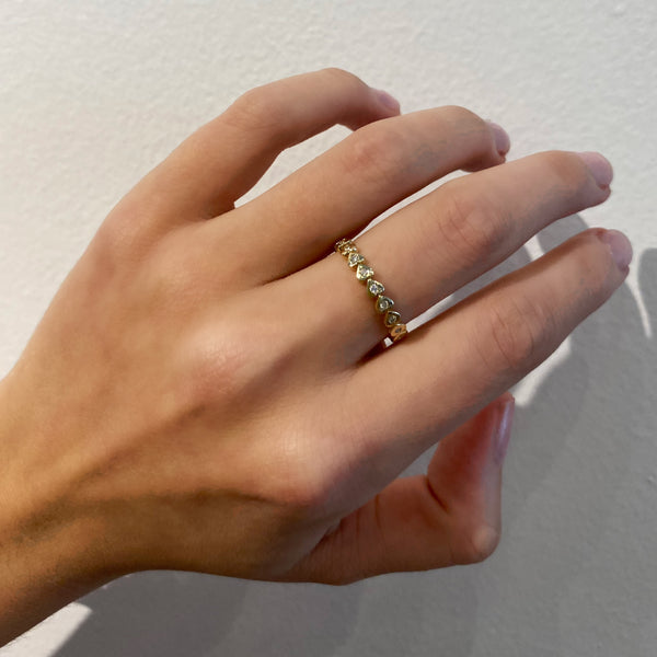 Heart Diamond Eternity Ring