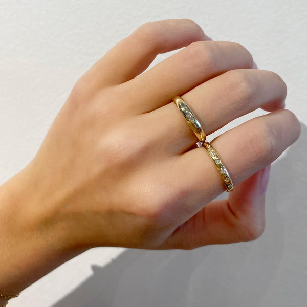 Marquise Diamond Mini Dome Ring
