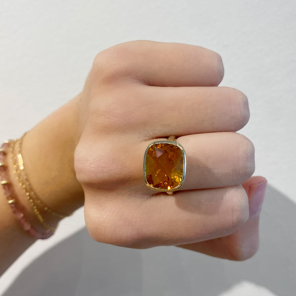 Citrine Cocktail Ring