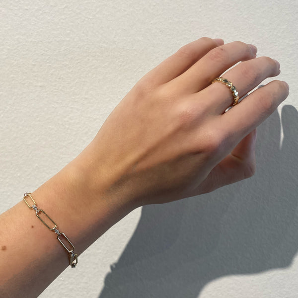 Multi Heart Ring with Diamond