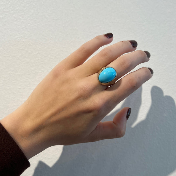 Turquoise & Gold Ring