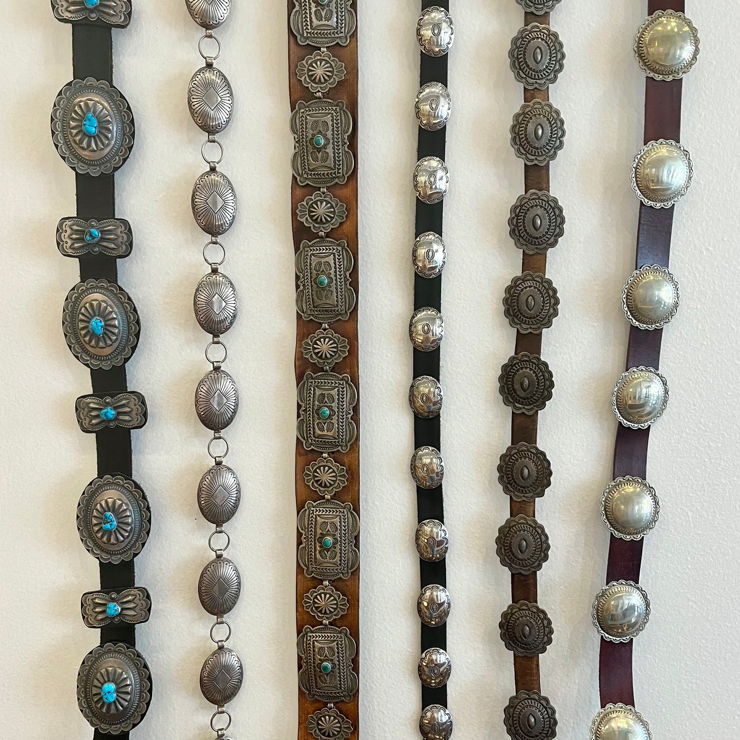Vintage 1970's Elk Concho Belt