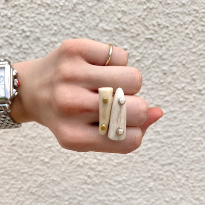Brass Antler Tip Ring