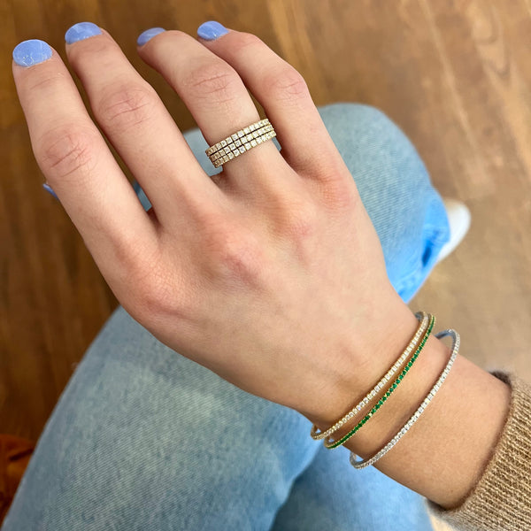 Flexible Diamond Wrap Ring