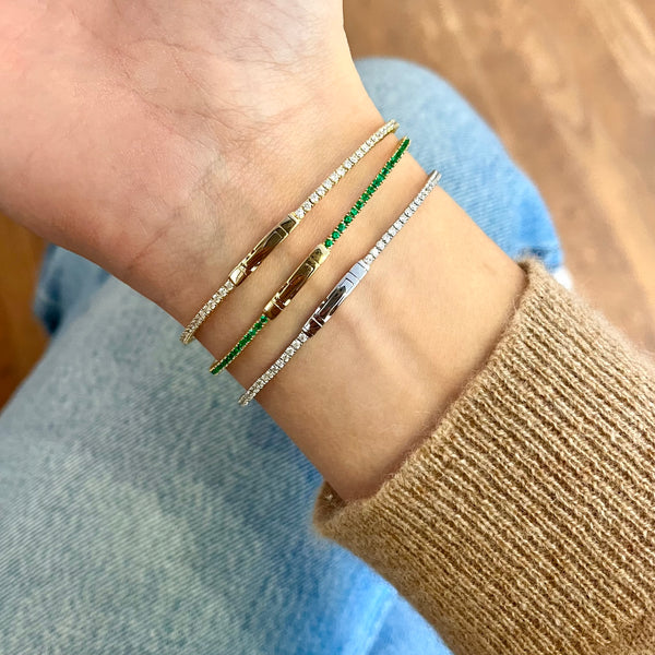 Flexible Diamond Tennis Bracelet