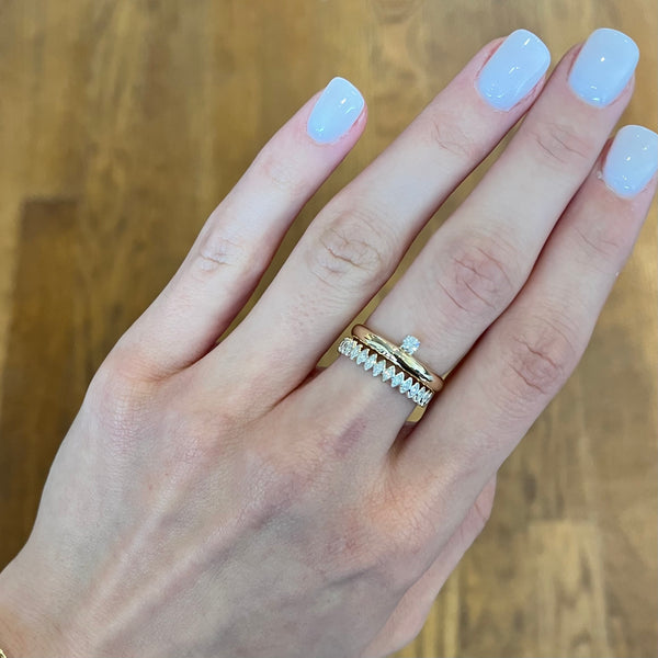 Marquise Illusion with Round Diamonds Ring