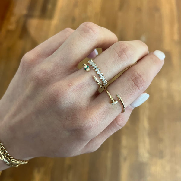 Marquise Illusion with Round Diamonds Ring