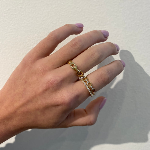 Gold Link Ring