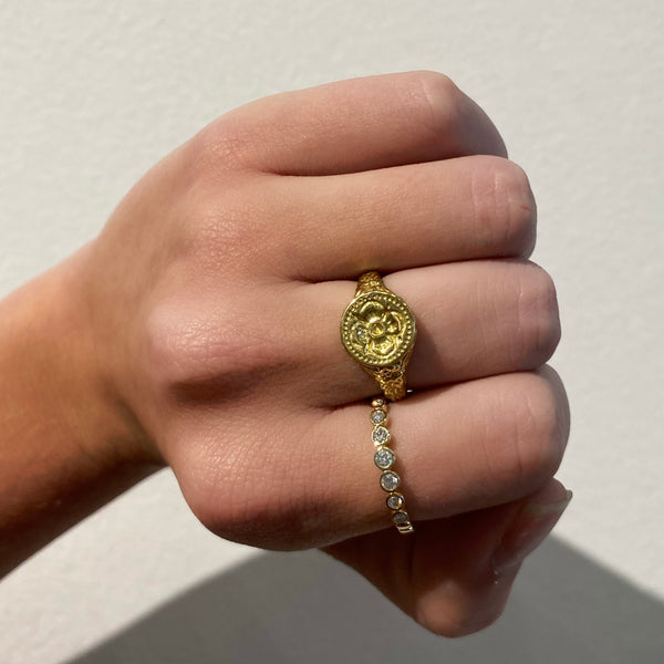 Gold Bezel Diamond Ring
