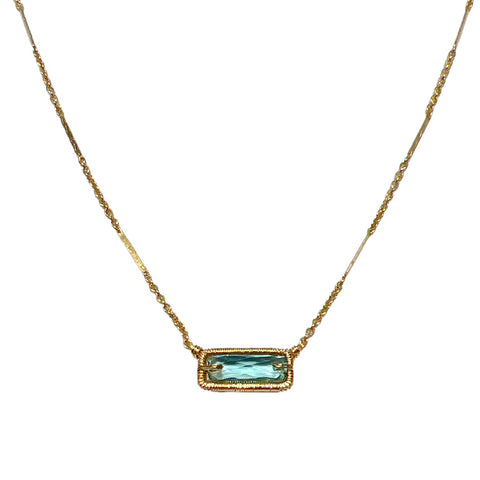 Teal Quartz Necklace