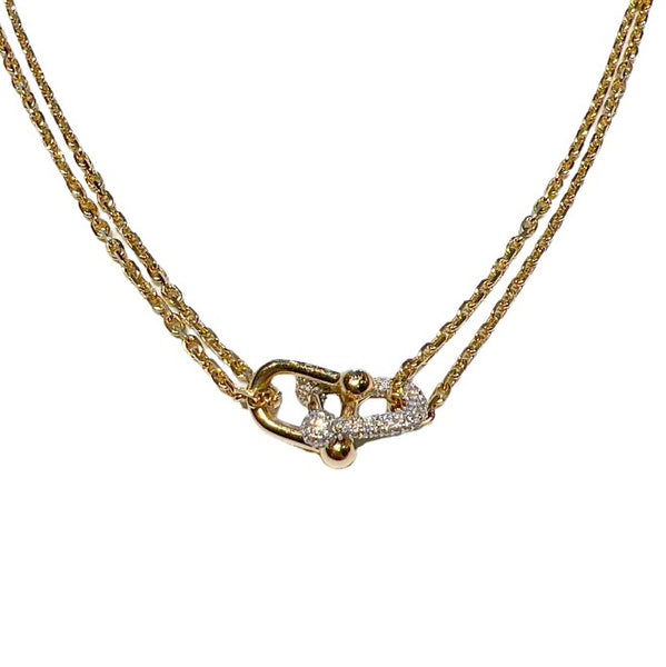 Diamond Horse Bit Necklace